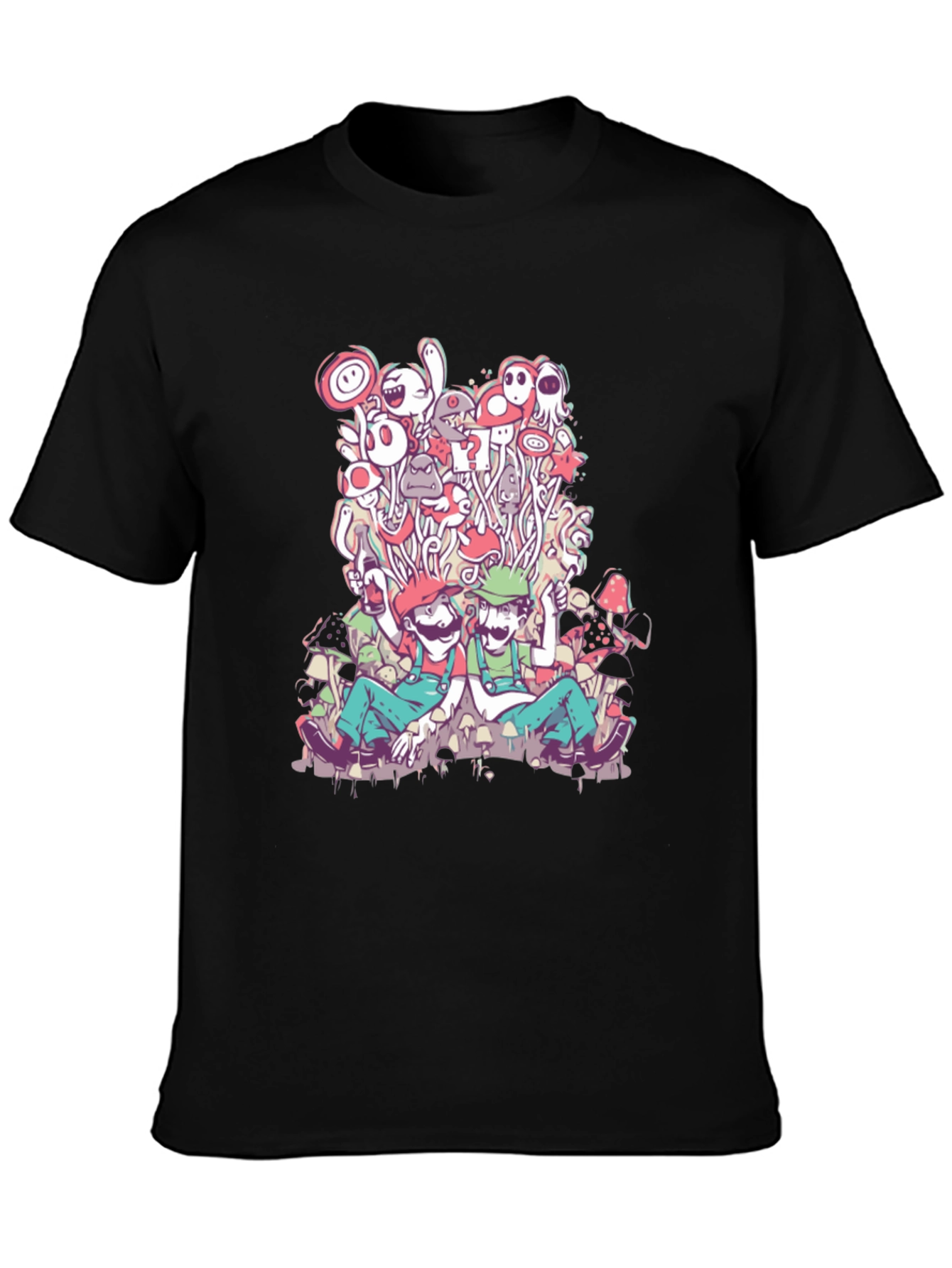 Mario & Luigi Mushroom Trip T-Shirt
