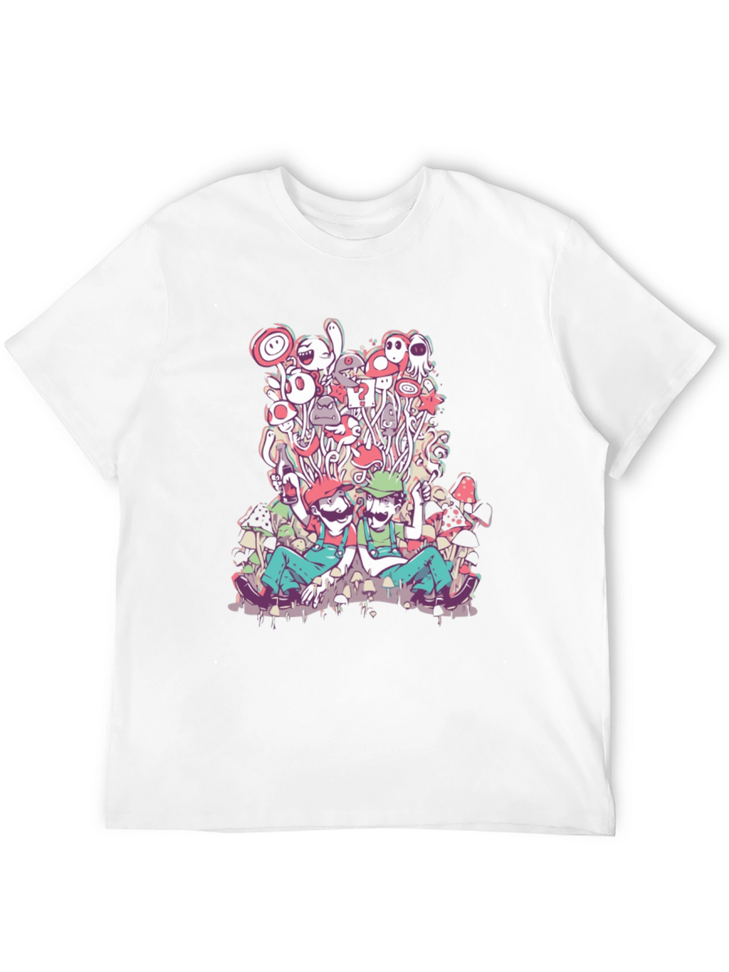 Mario & Luigi Mushroom Trip T-Shirt