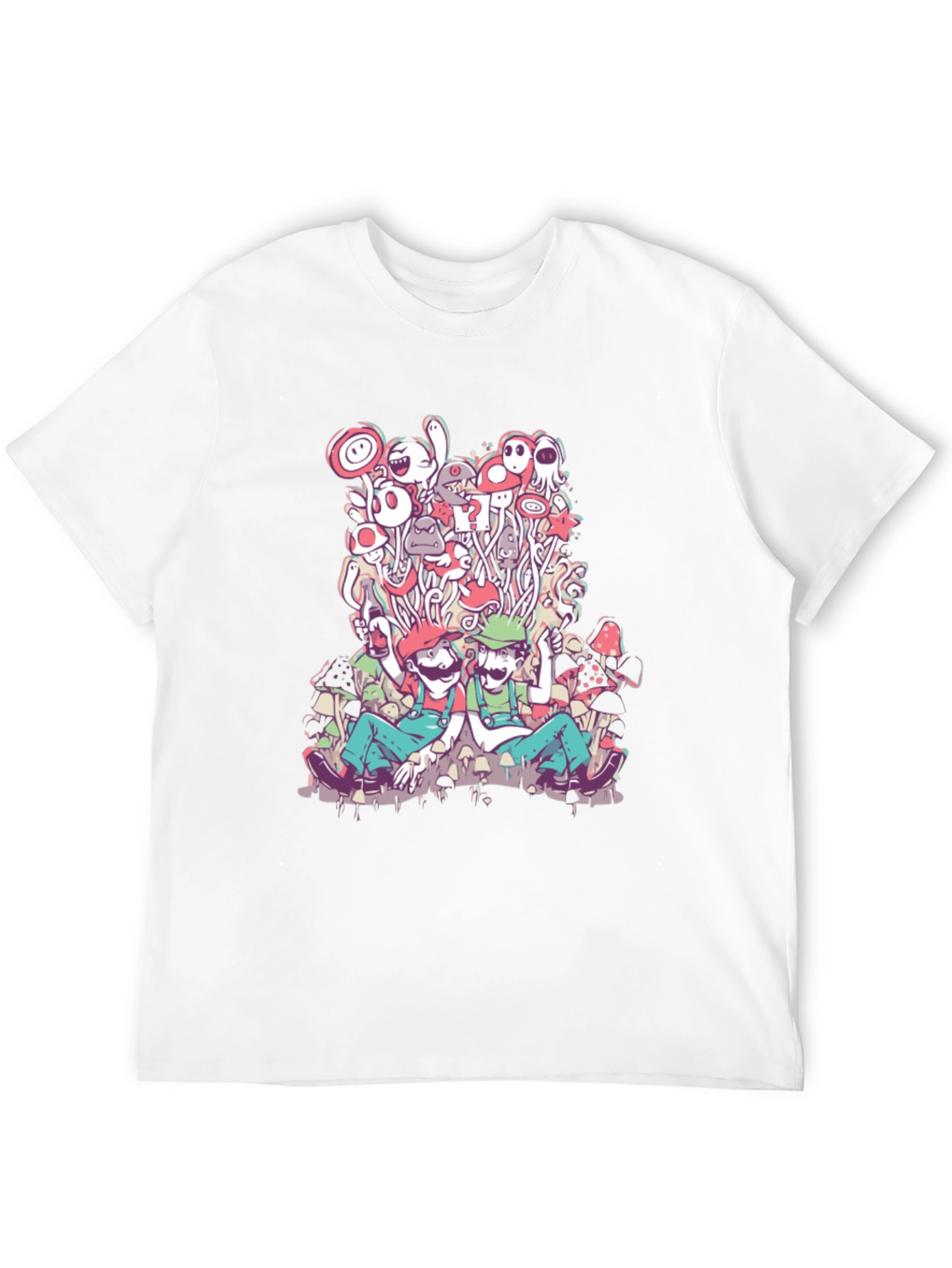Mario & Luigi Mushroom Trip T-Shirt
