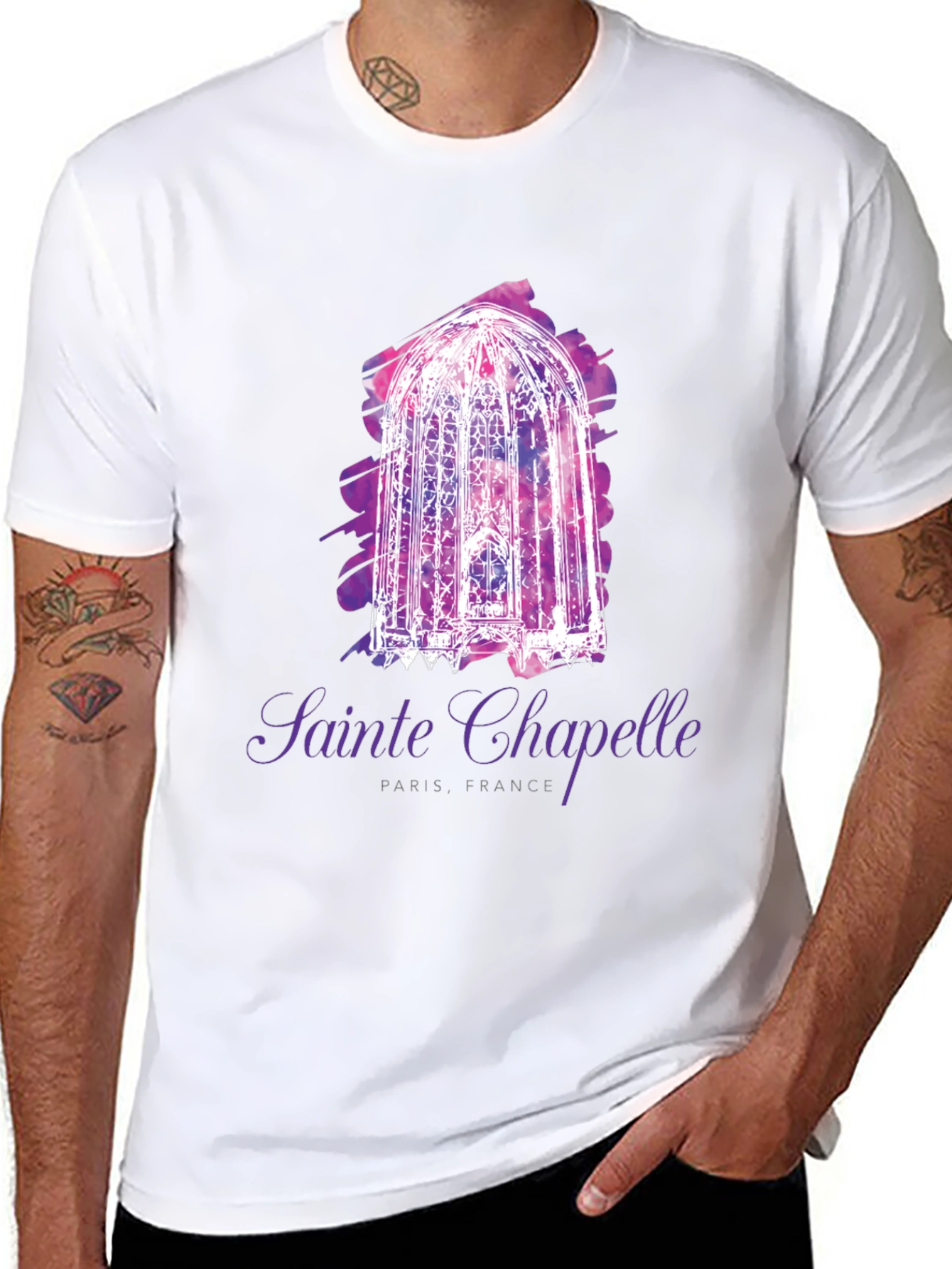 Sainte Chapelle Paris Tee - Stylish Travel T-Shirt
