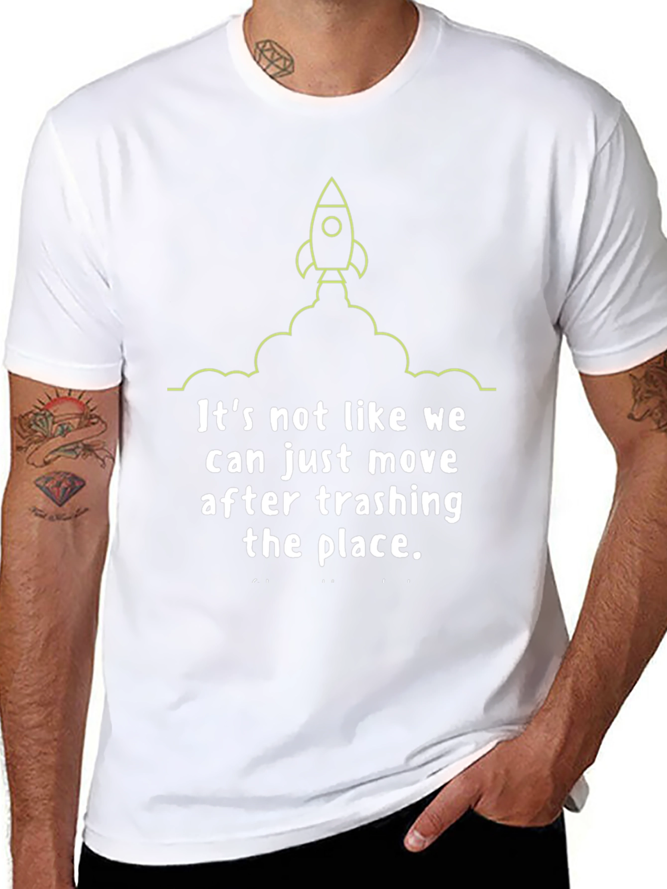 Rocket Trash the Place Graphic Tee