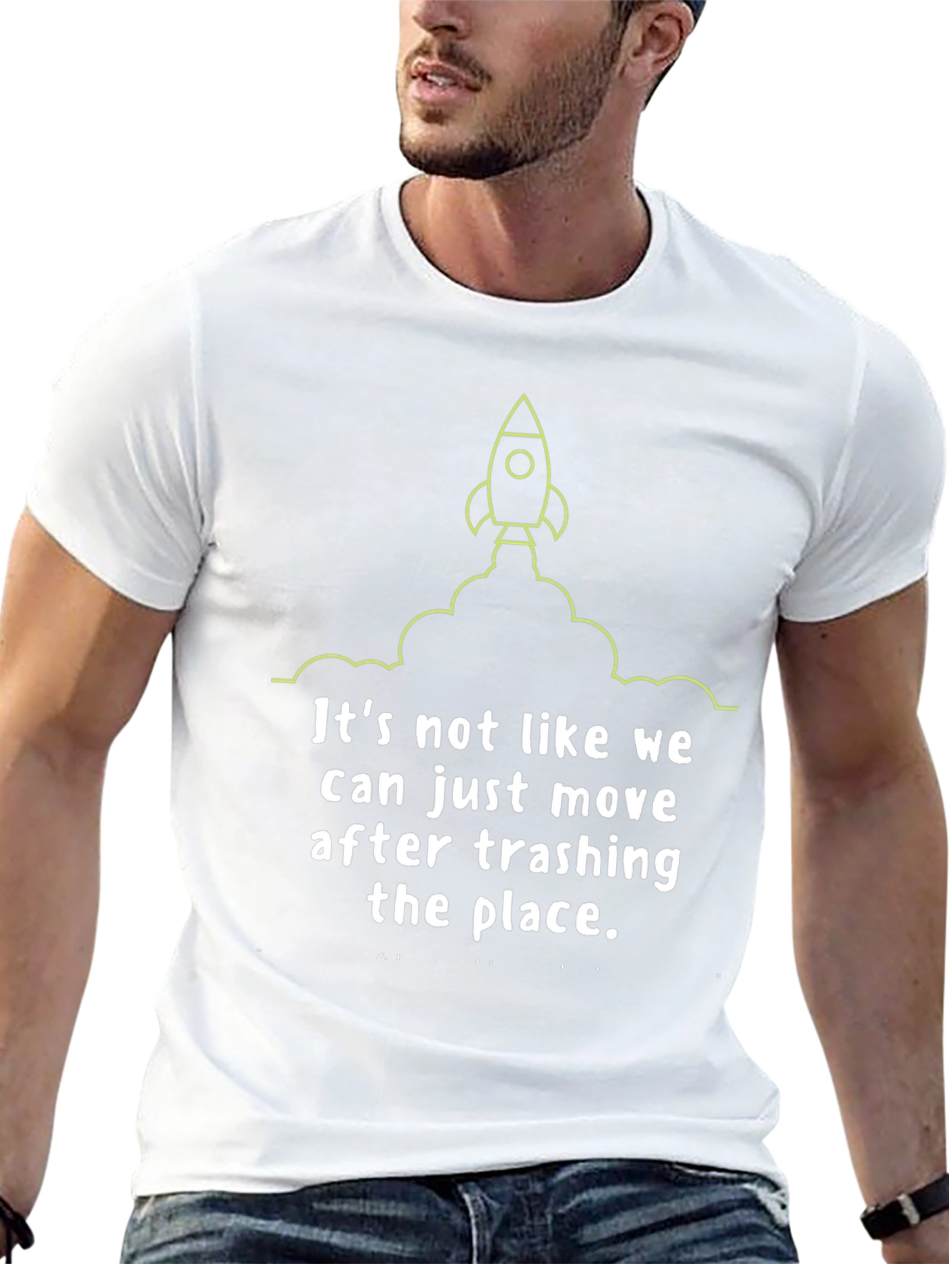 Rocket Trash the Place Graphic Tee