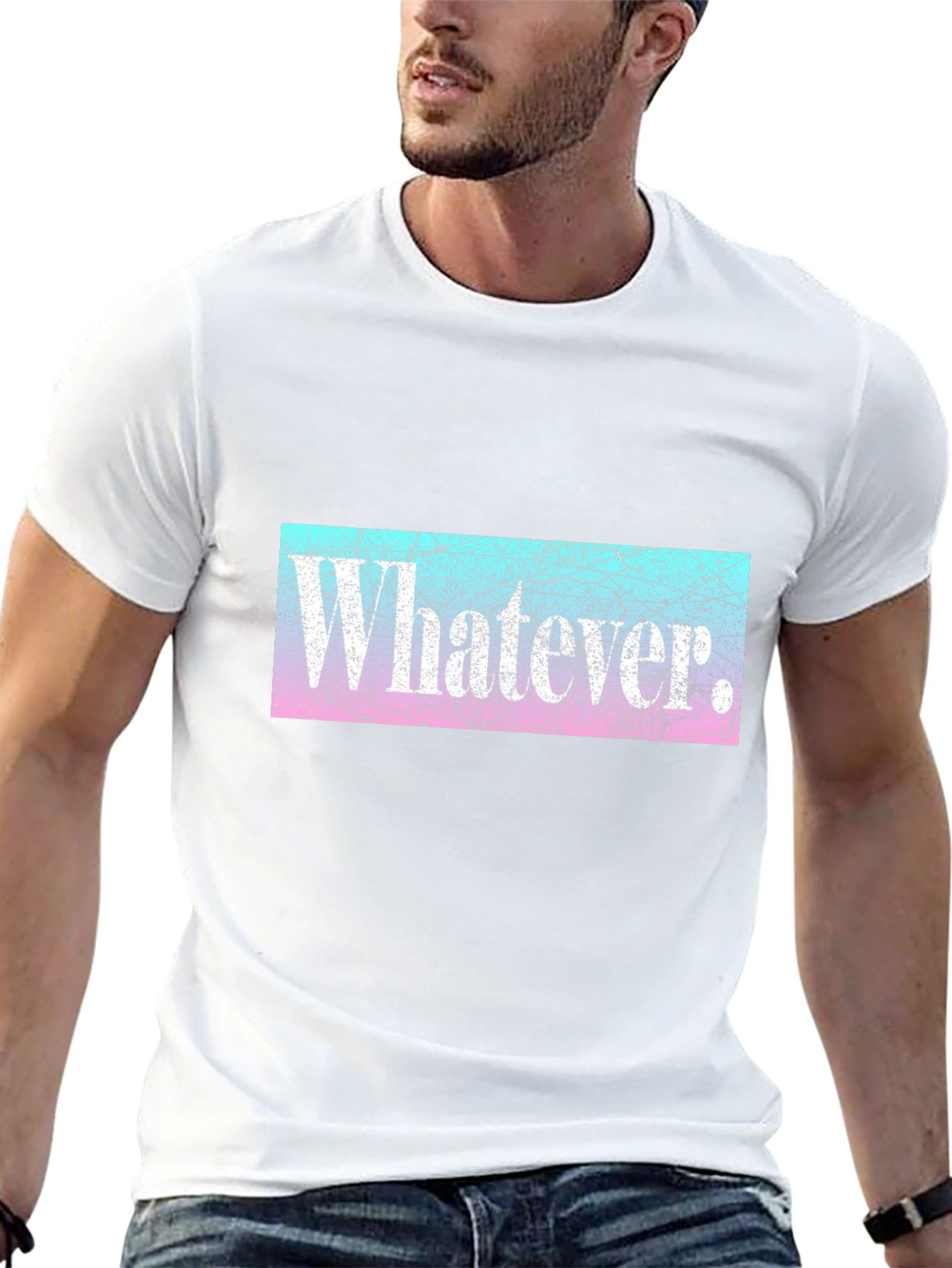 Whatever T-Shirt - Distressed Graphic Tee
