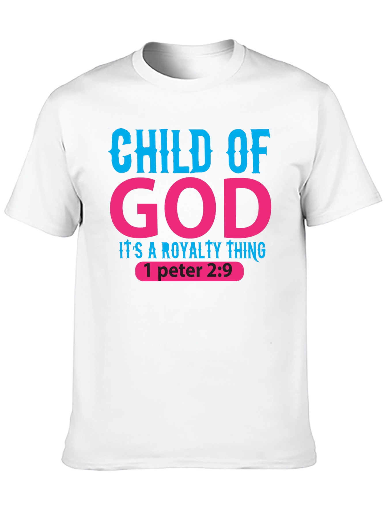 Child of God Royalty Thing Black T-Shirt