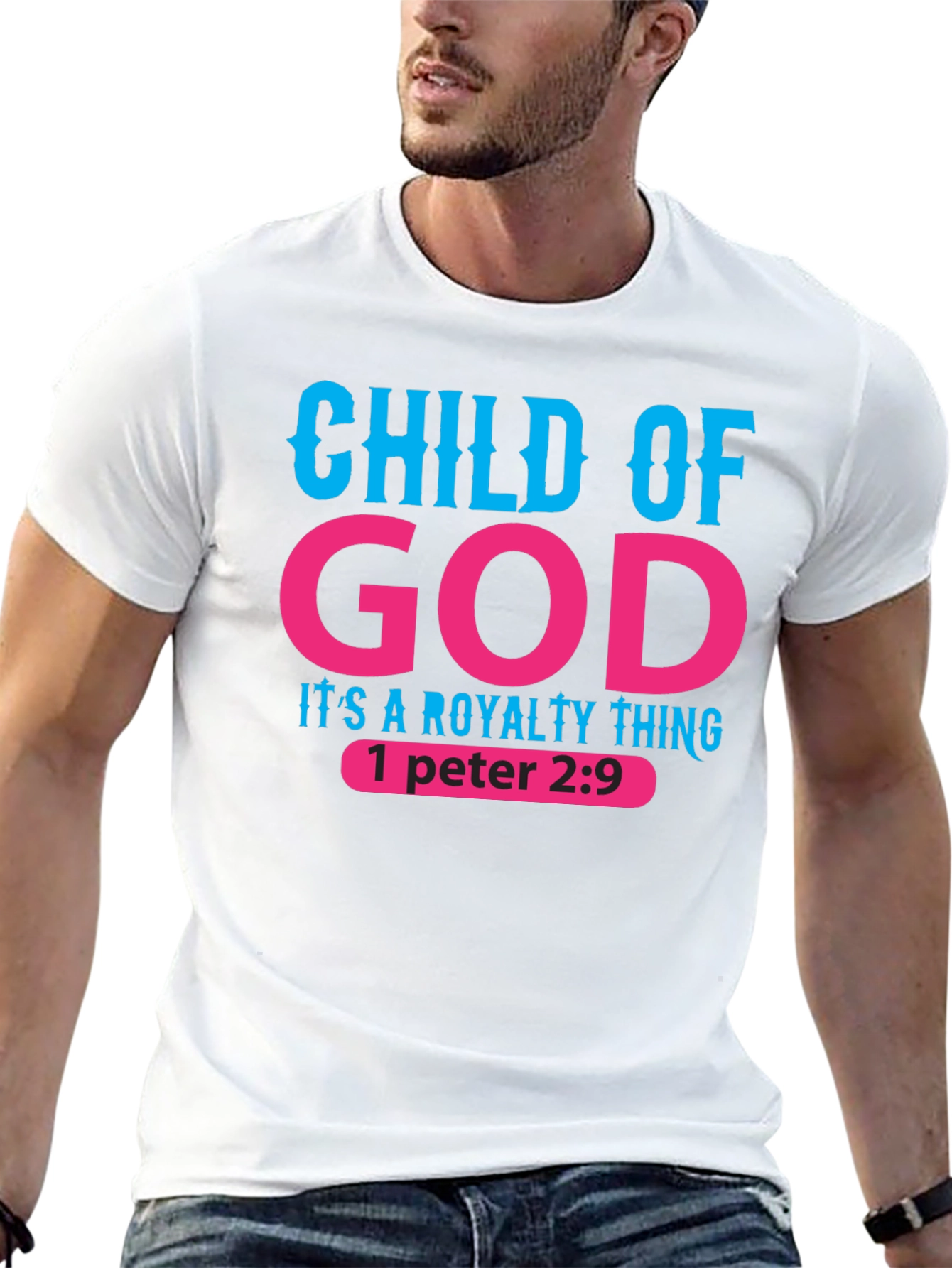 Child of God Royalty Thing Black T-Shirt
