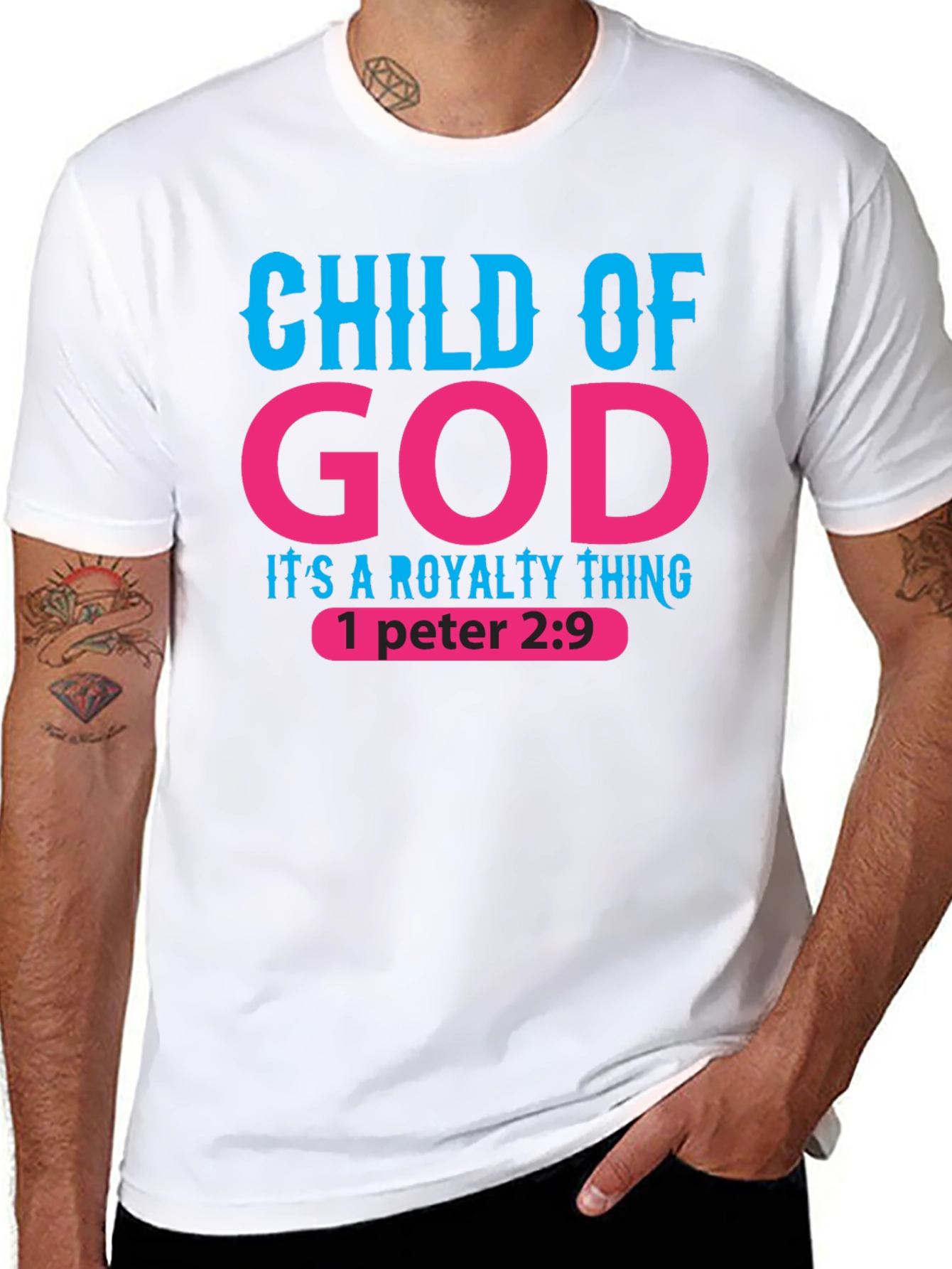 Child of God Royalty Thing Black T-Shirt