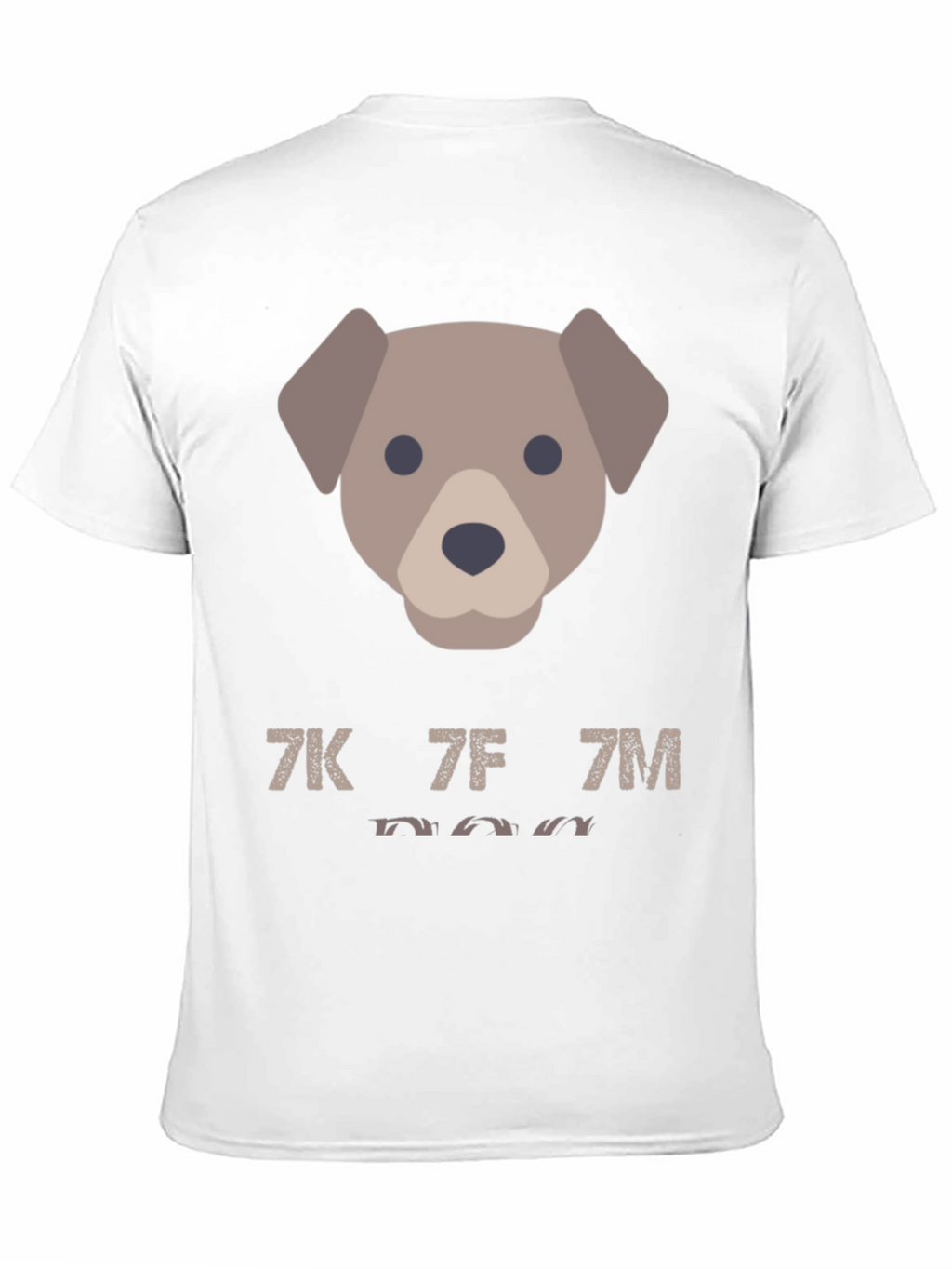 Dog Emoji Graphic Tee - Mens Casual Black T-Shirt