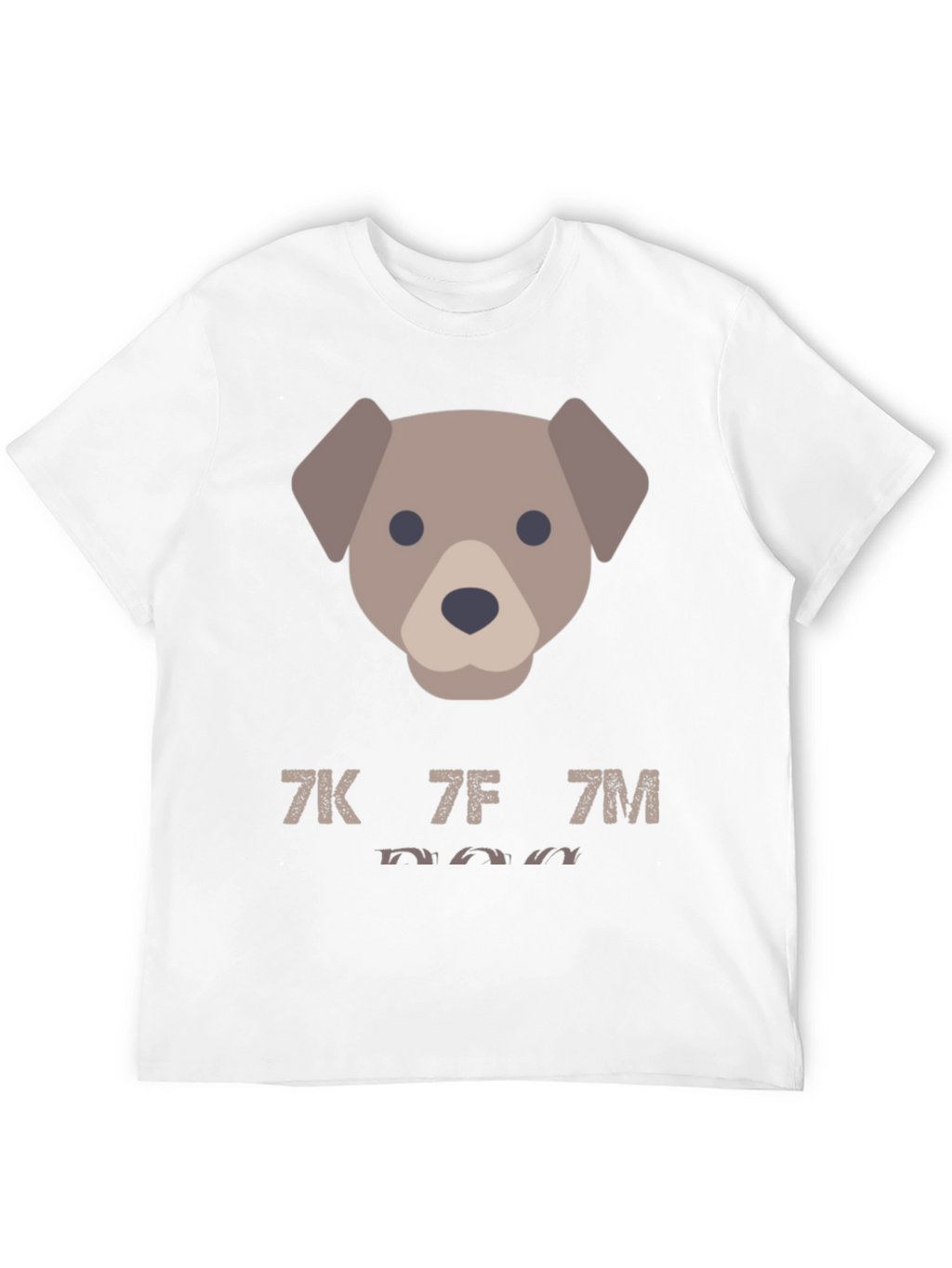 Dog Emoji Graphic Tee - Mens Casual Black T-Shirt