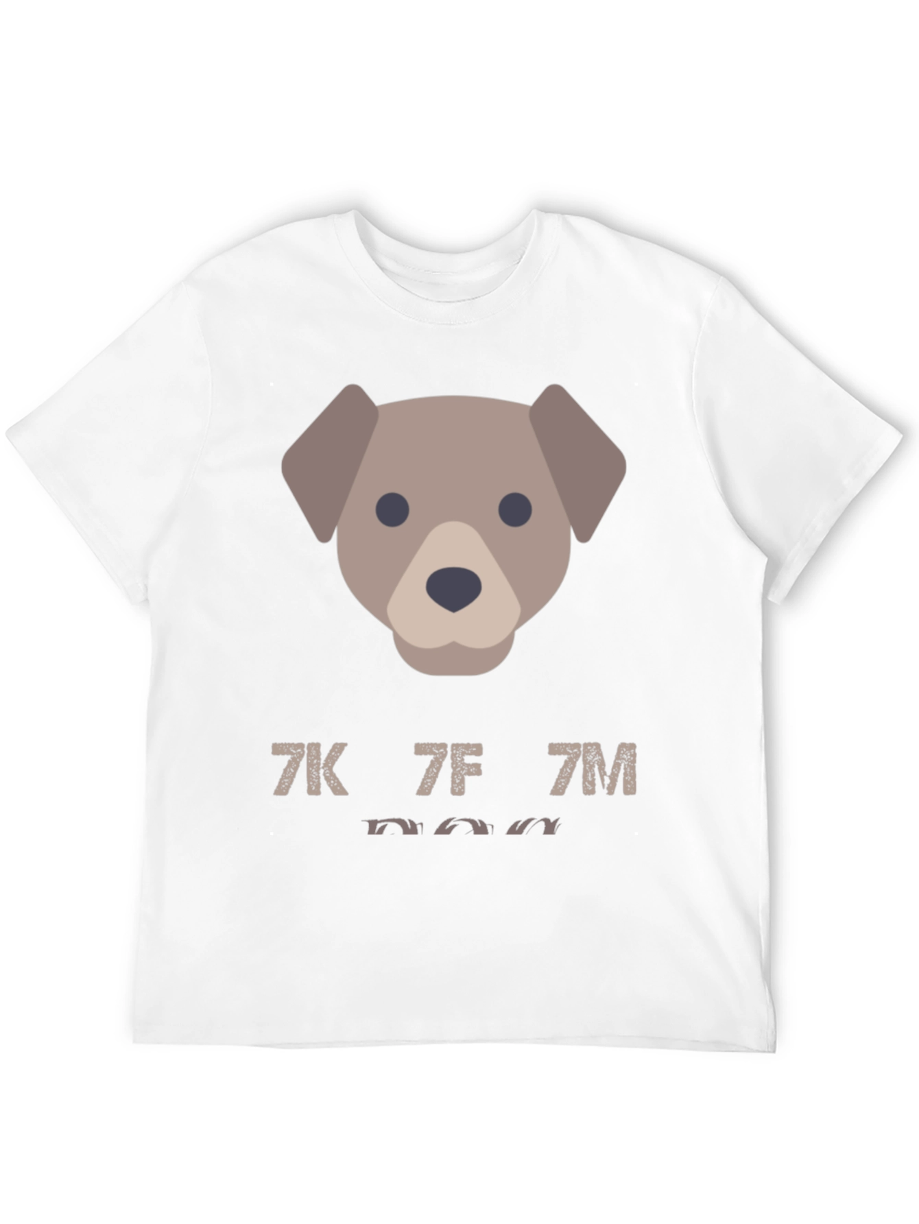 Dog Emoji Graphic Tee - Mens Casual Black T-Shirt