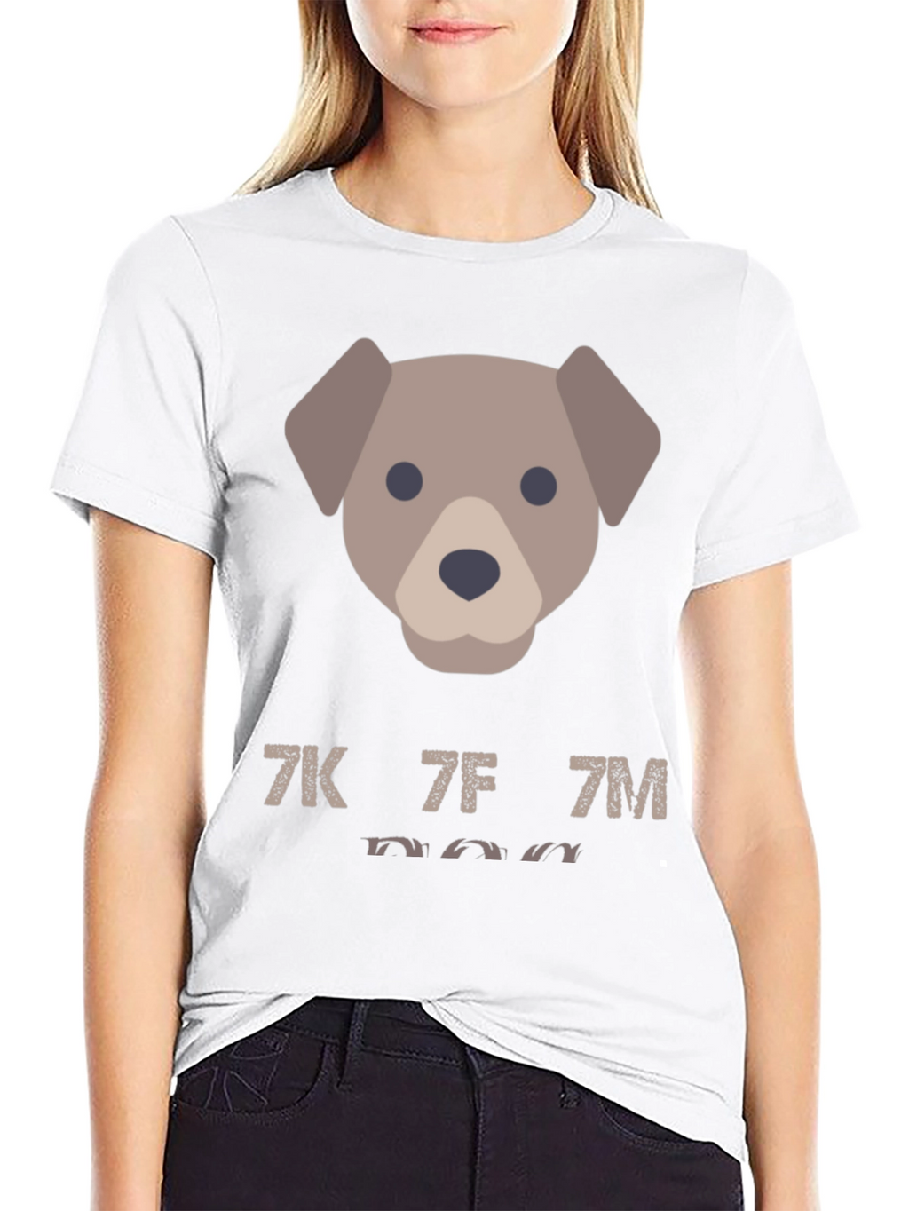 Dog Emoji Graphic Tee - Mens Casual Black T-Shirt