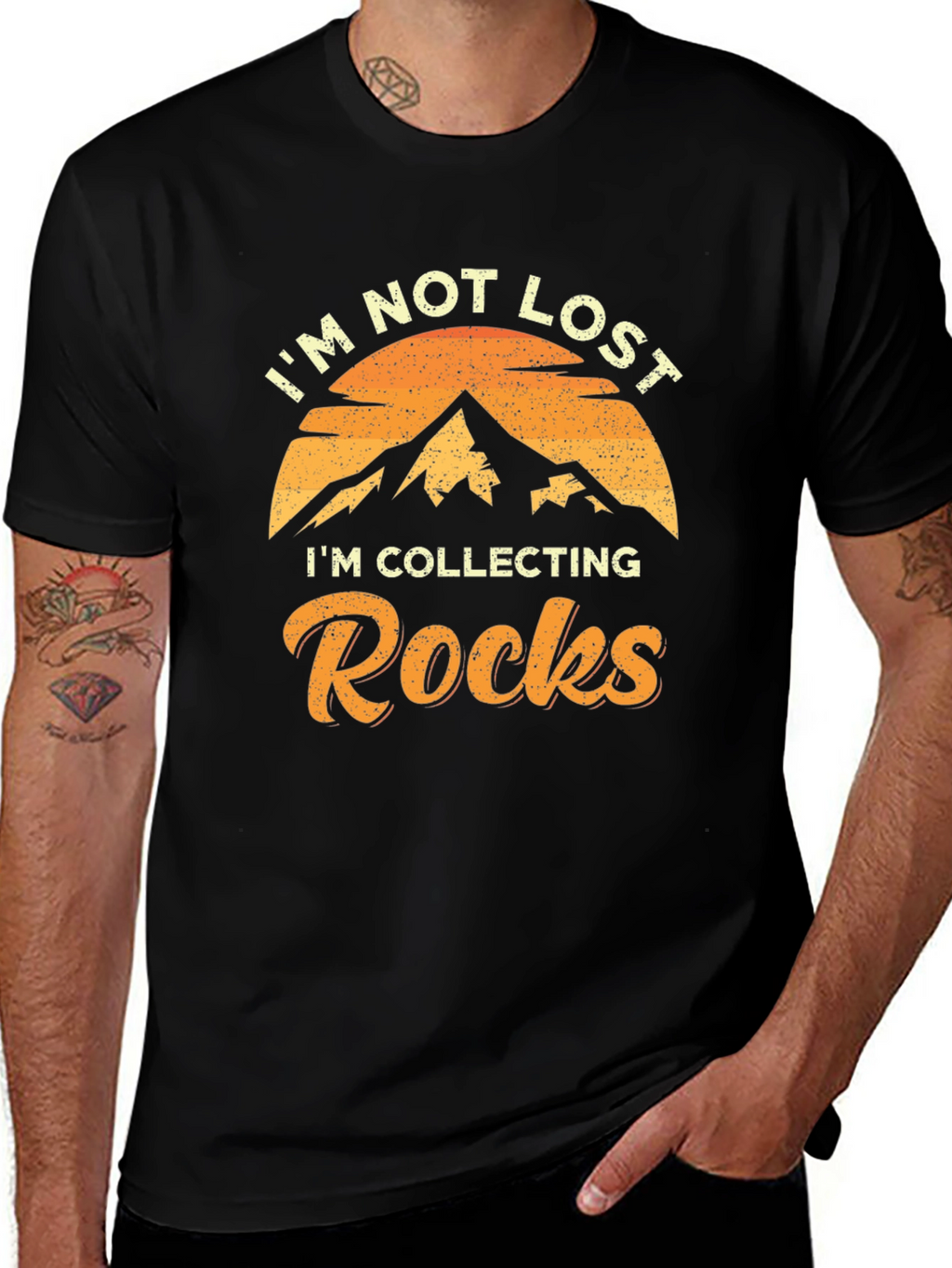 Rock Collecting T-Shirt - Im Not Lost!