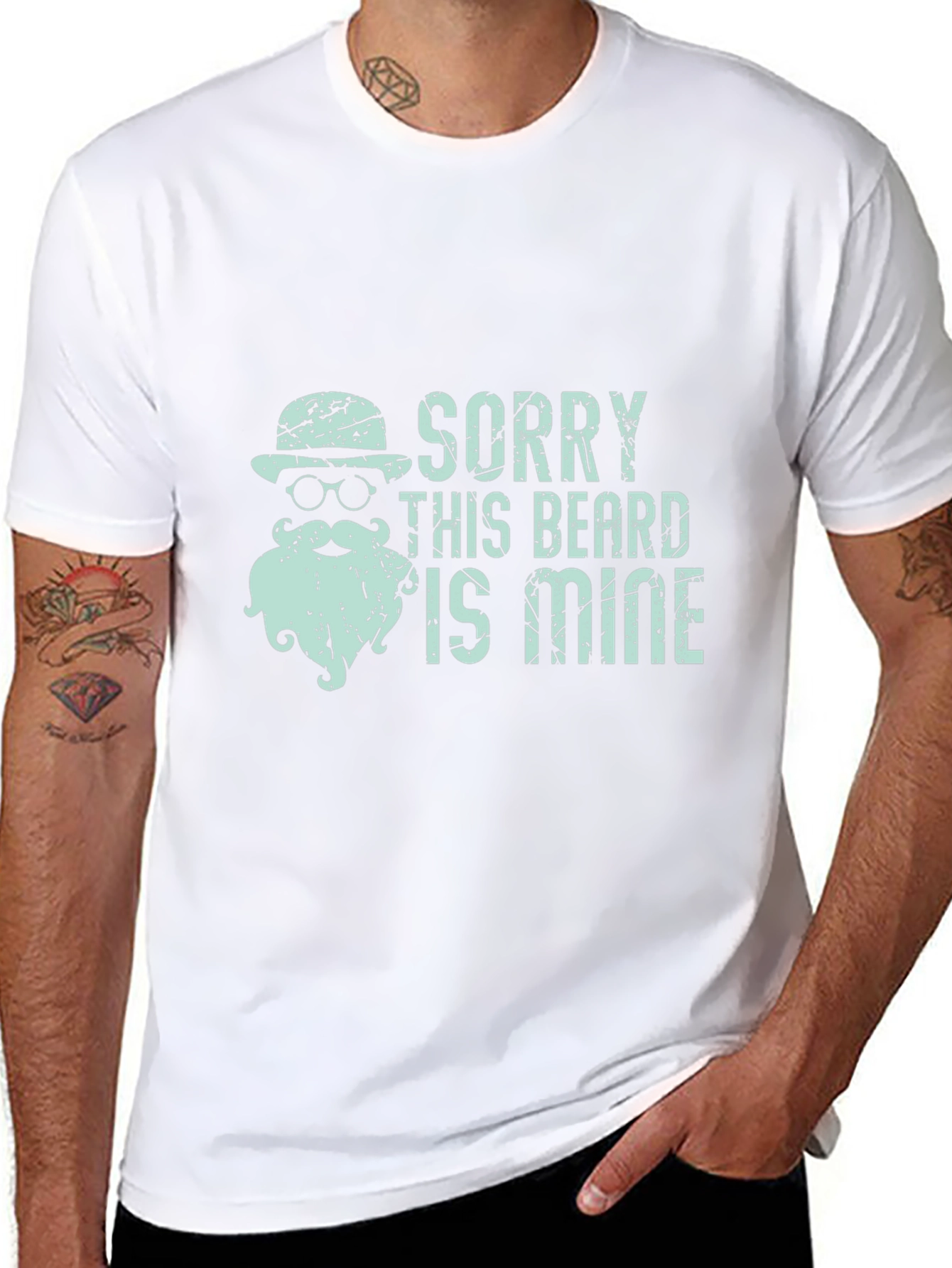 Sorry This Beard Is Mine Funny T-Shirt