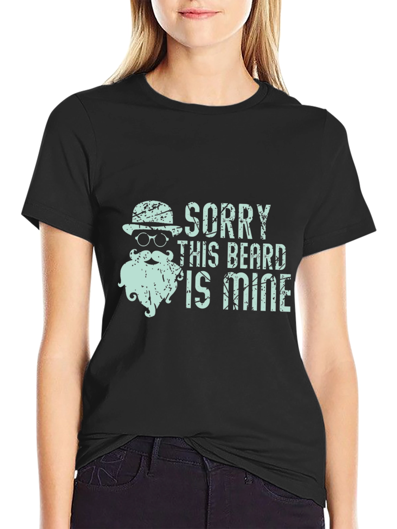 Sorry This Beard Is Mine Funny T-Shirt