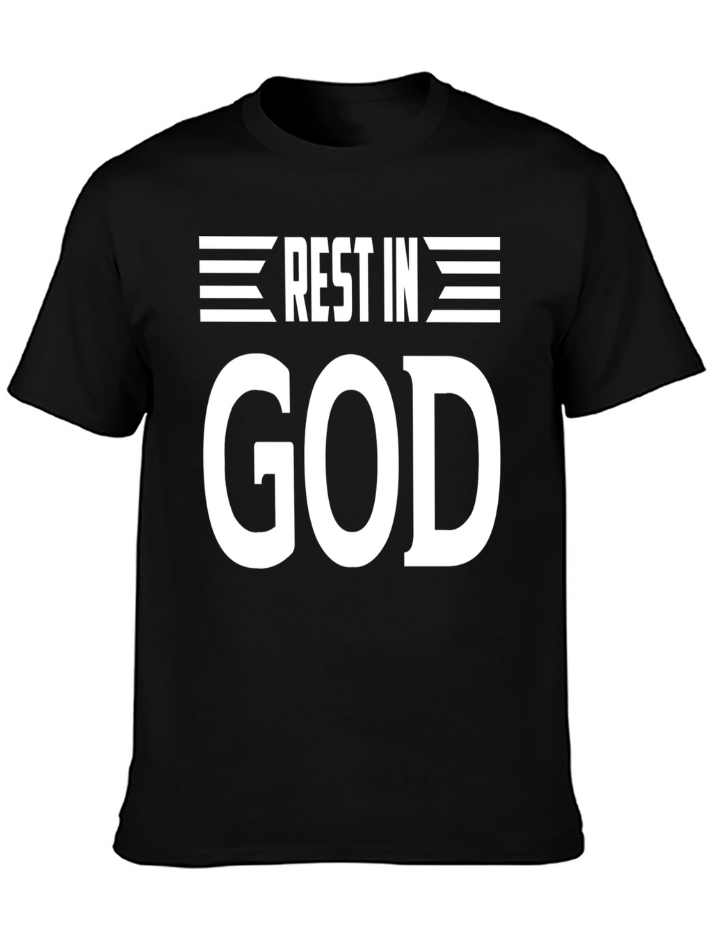 Rest In God Graphic Tee - Black