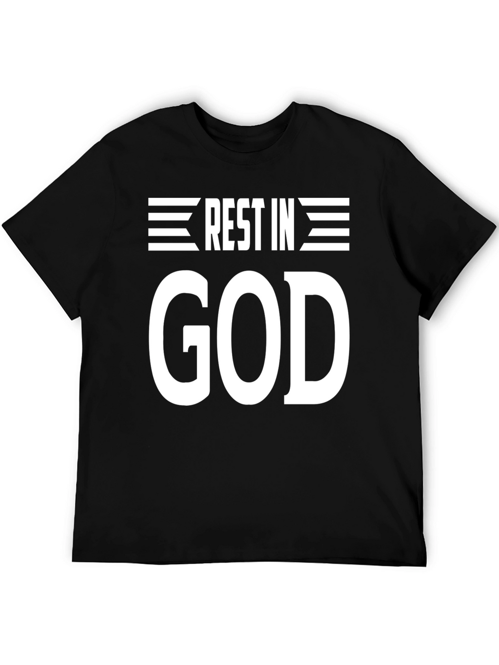 Rest In God Graphic Tee - Black
