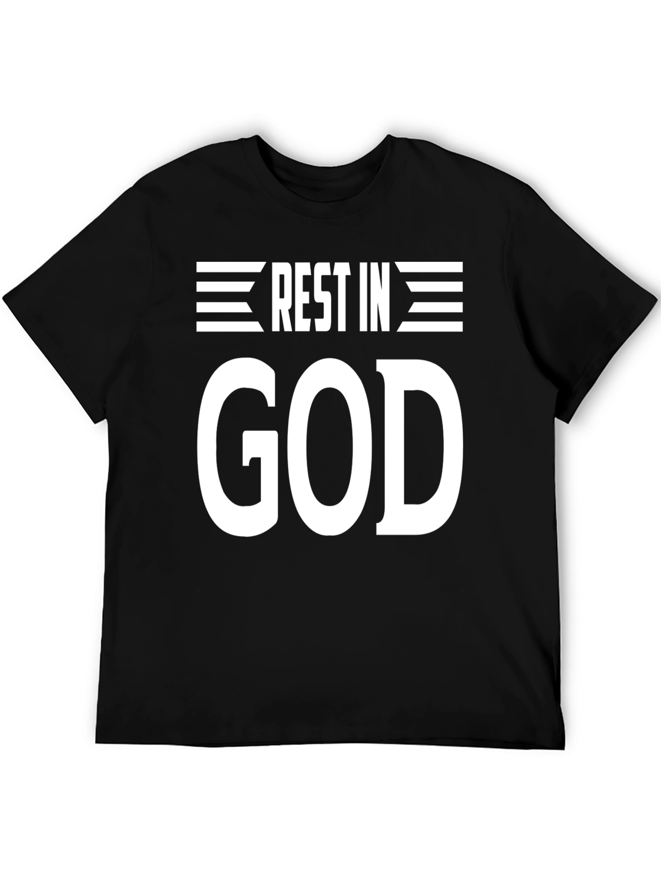 Rest In God Graphic Tee - Black