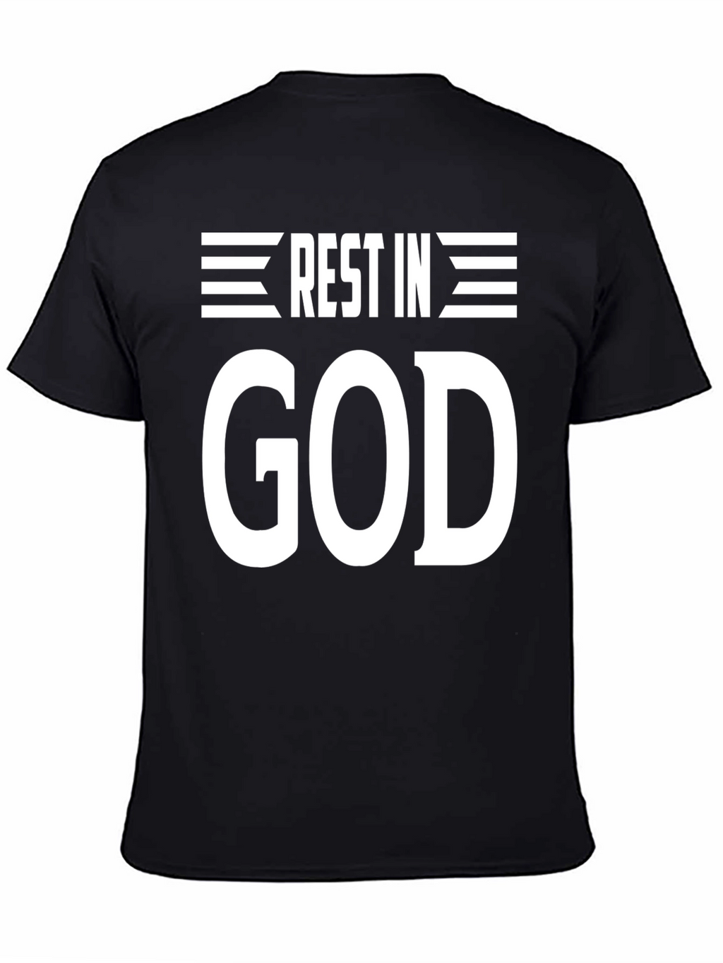 Rest In God Graphic Tee - Black