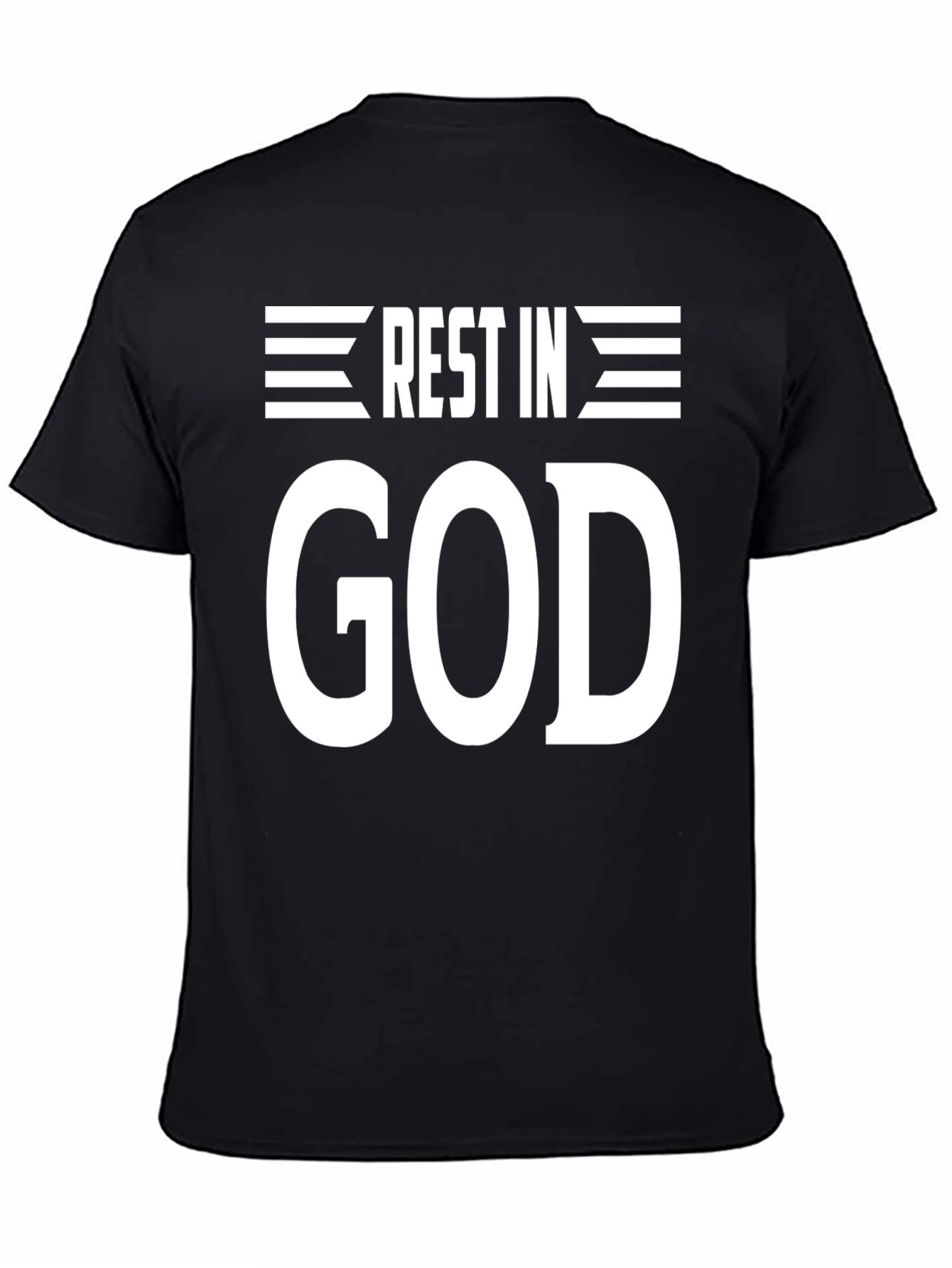 Rest In God Graphic Tee - Black