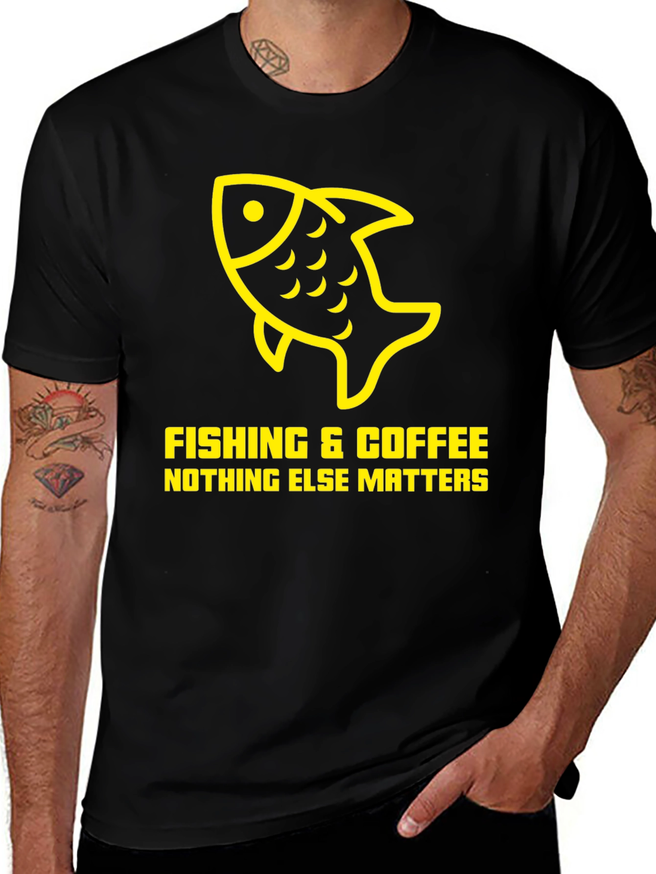Fishing & Coffee T-Shirt - Nothing Else Matters