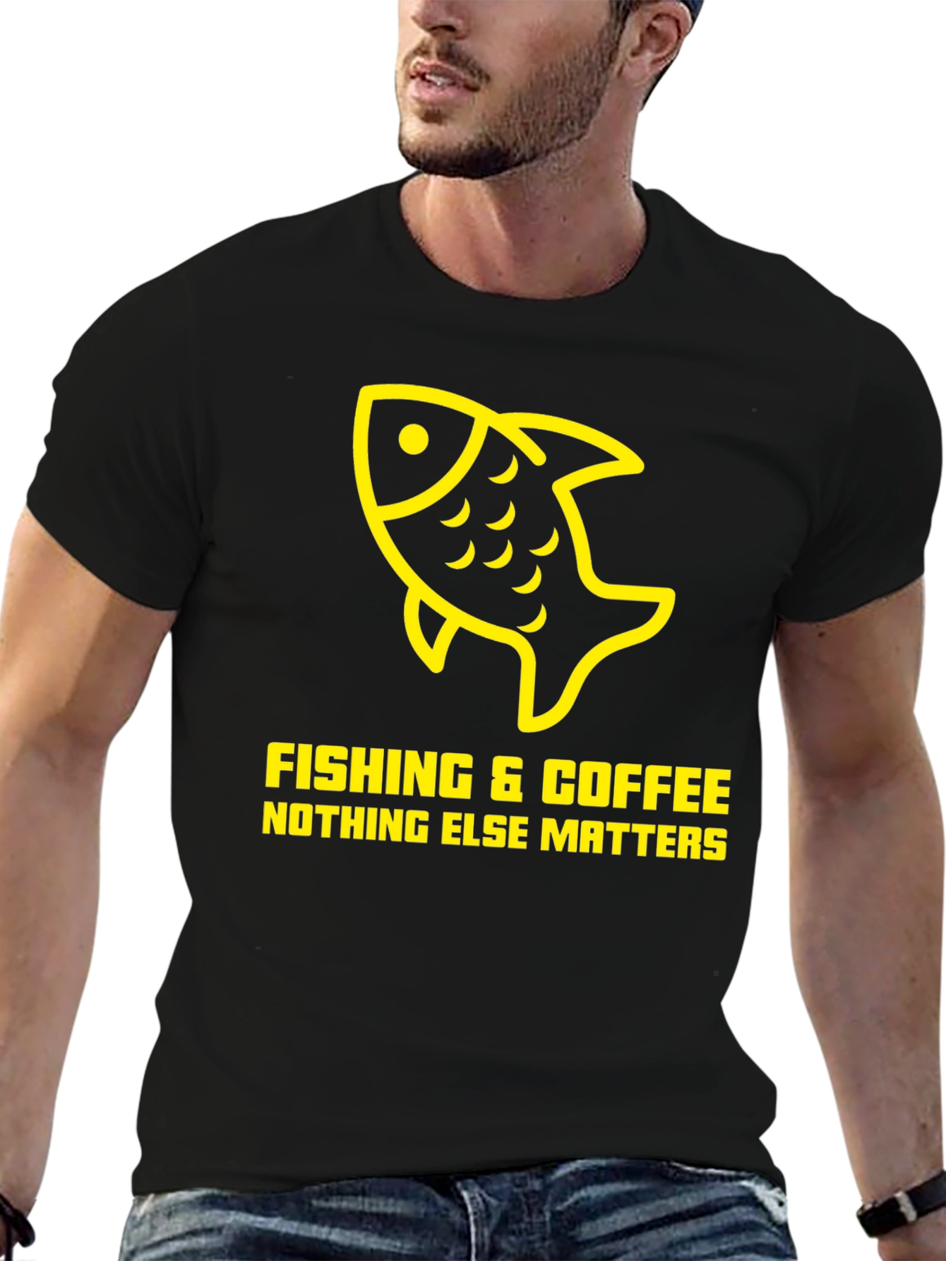 Fishing & Coffee T-Shirt - Nothing Else Matters