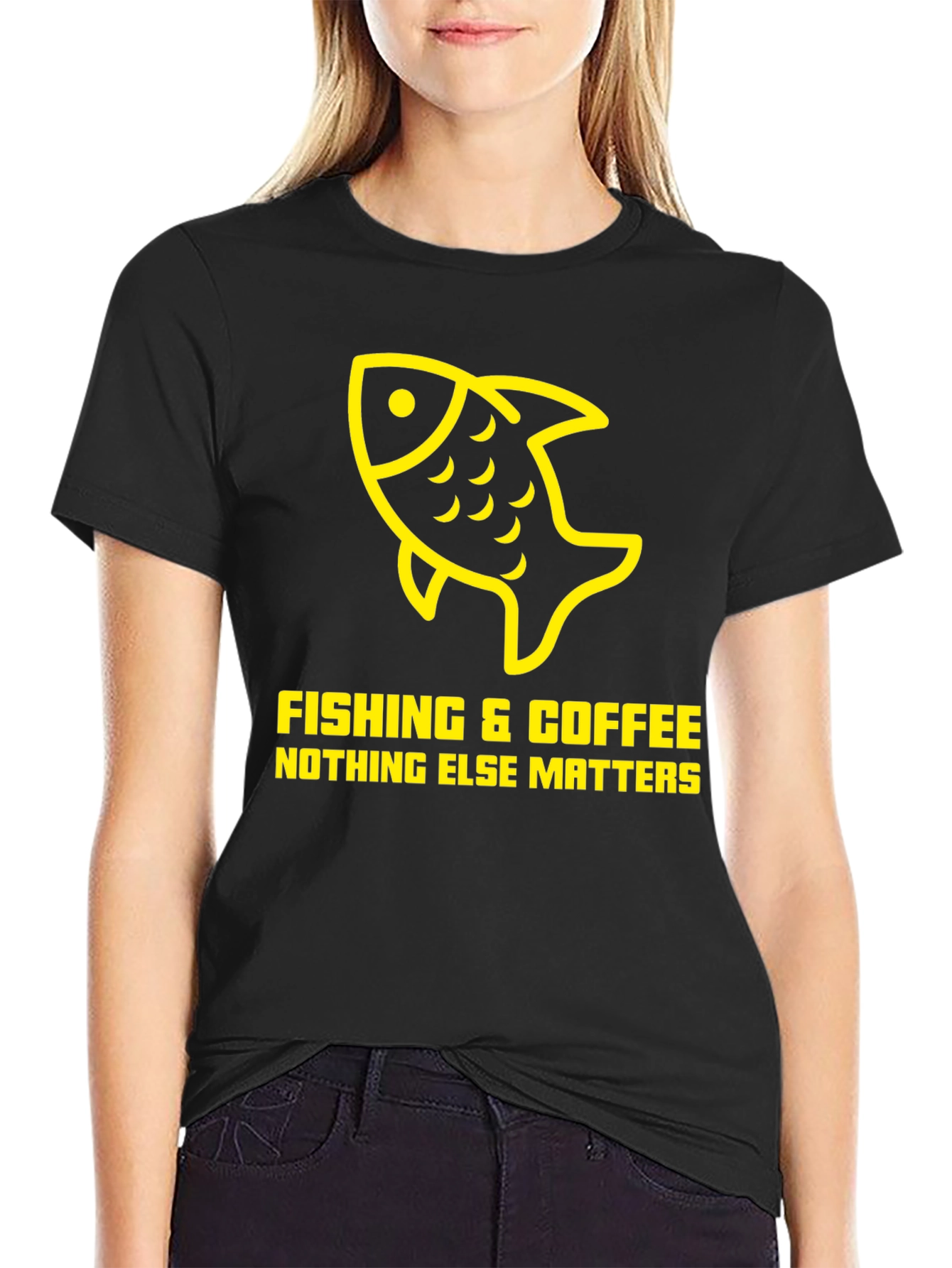 Fishing & Coffee T-Shirt - Nothing Else Matters