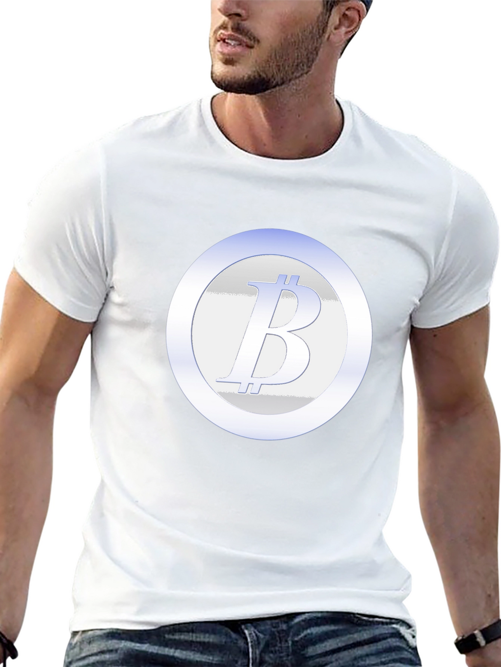 Bitcoin Emblem Black T-Shirt