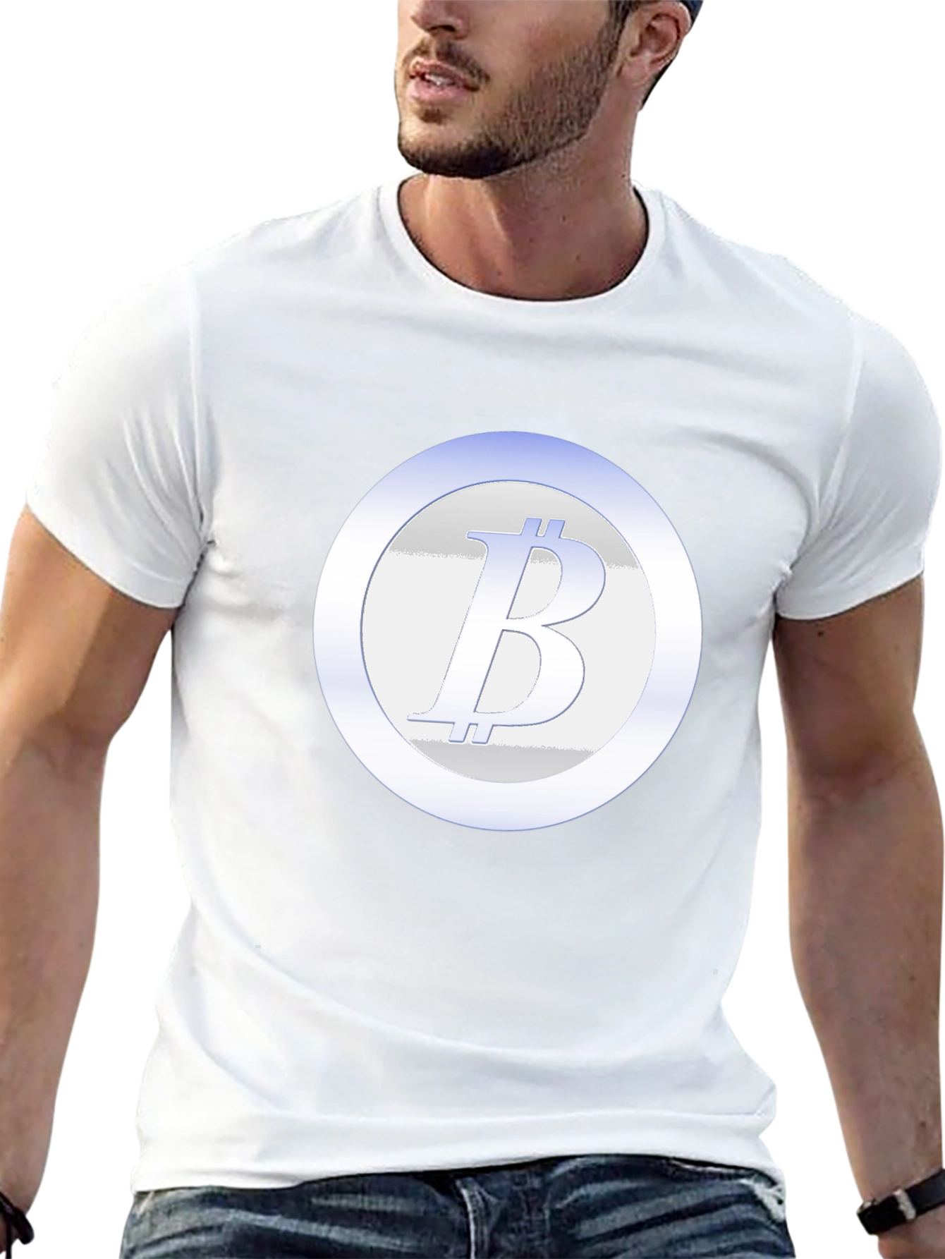 Bitcoin Emblem Black T-Shirt