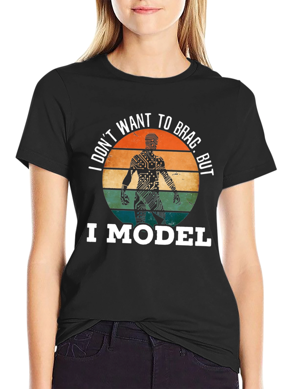I Model T-Shirt: Circuit Board Man Funny Tee