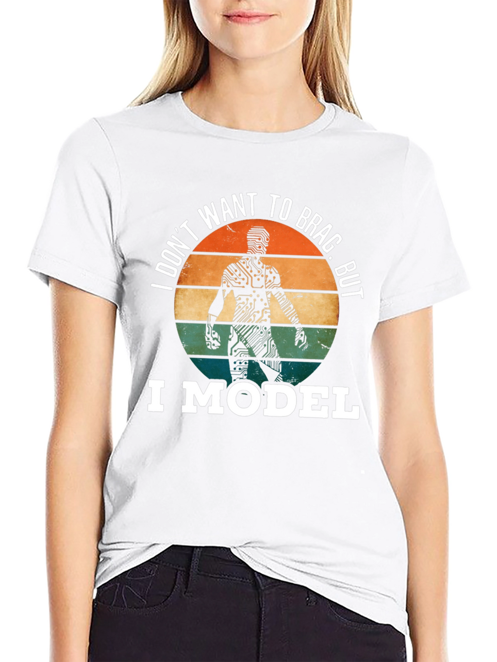 I Model T-Shirt: Circuit Board Man Funny Tee