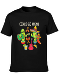 Cinco de Mayo T-Shirt Cactus Guitar Graphic Tee
