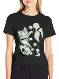 Cat Sketch Black T-Shirt - Unique Graphic Tee