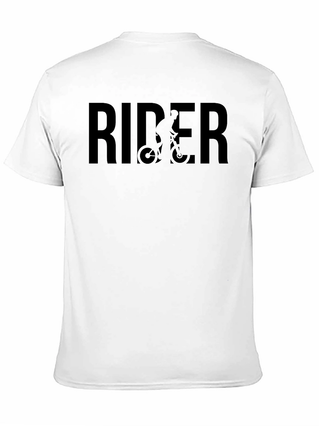 Rider Graphic Tee - Black Casual T-Shirt