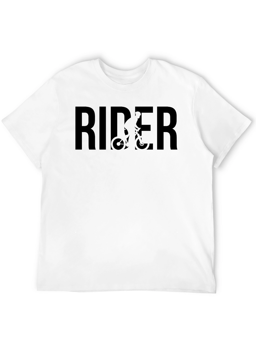 Rider Graphic Tee - Black Casual T-Shirt
