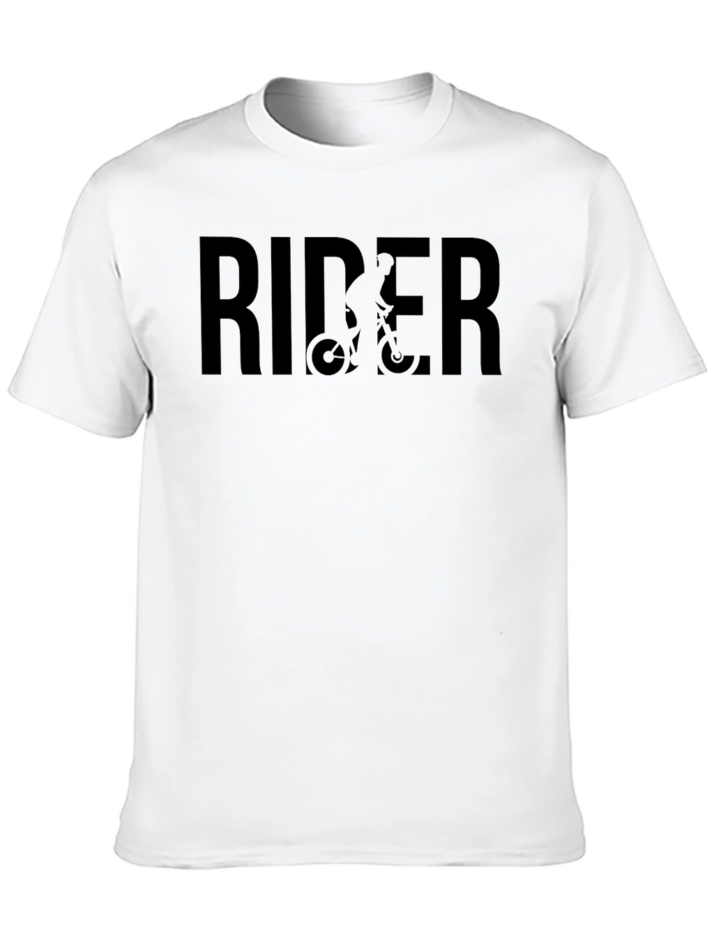 Rider Graphic Tee - Black Casual T-Shirt