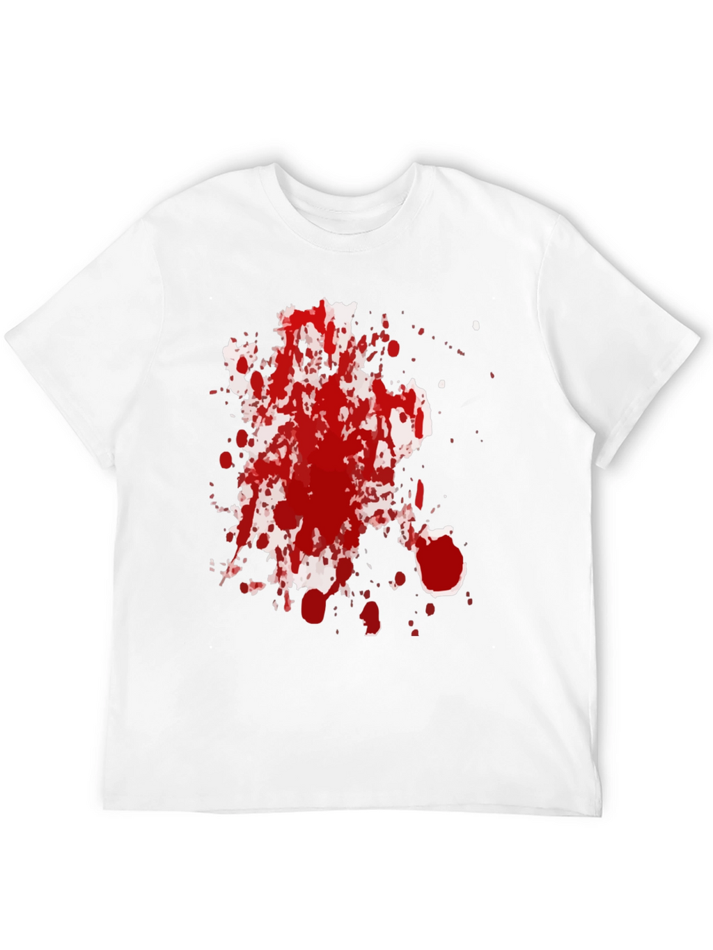 Spattered Red Ink Black T-Shirt