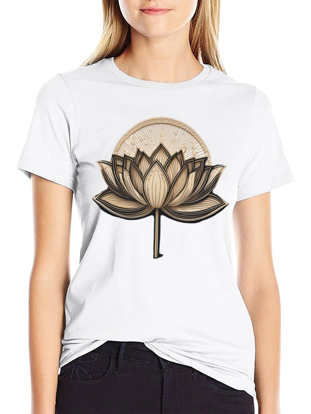 Lotus Flower Graphic Tee