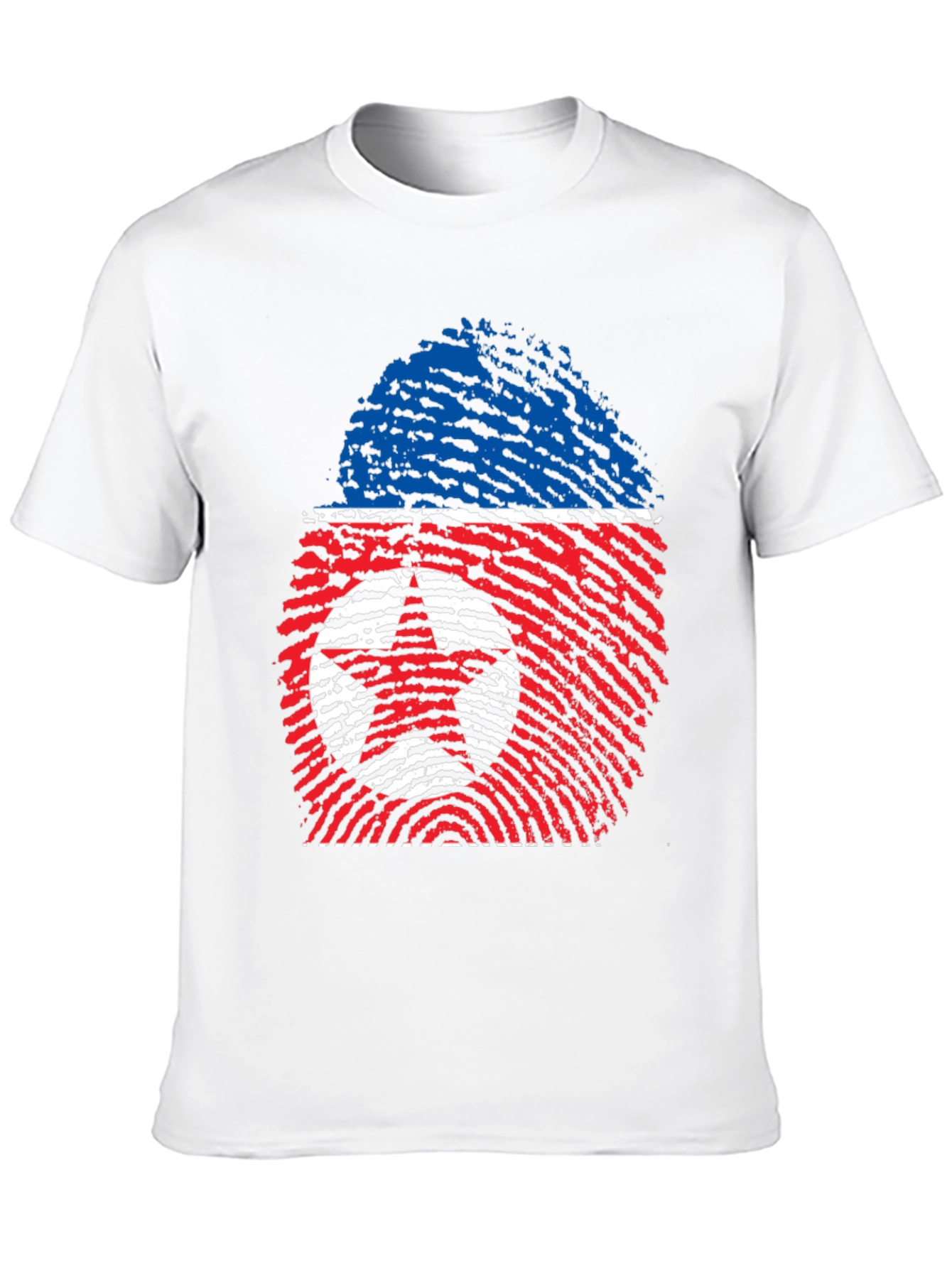 North Korea Fingerprint Flag T-Shirt