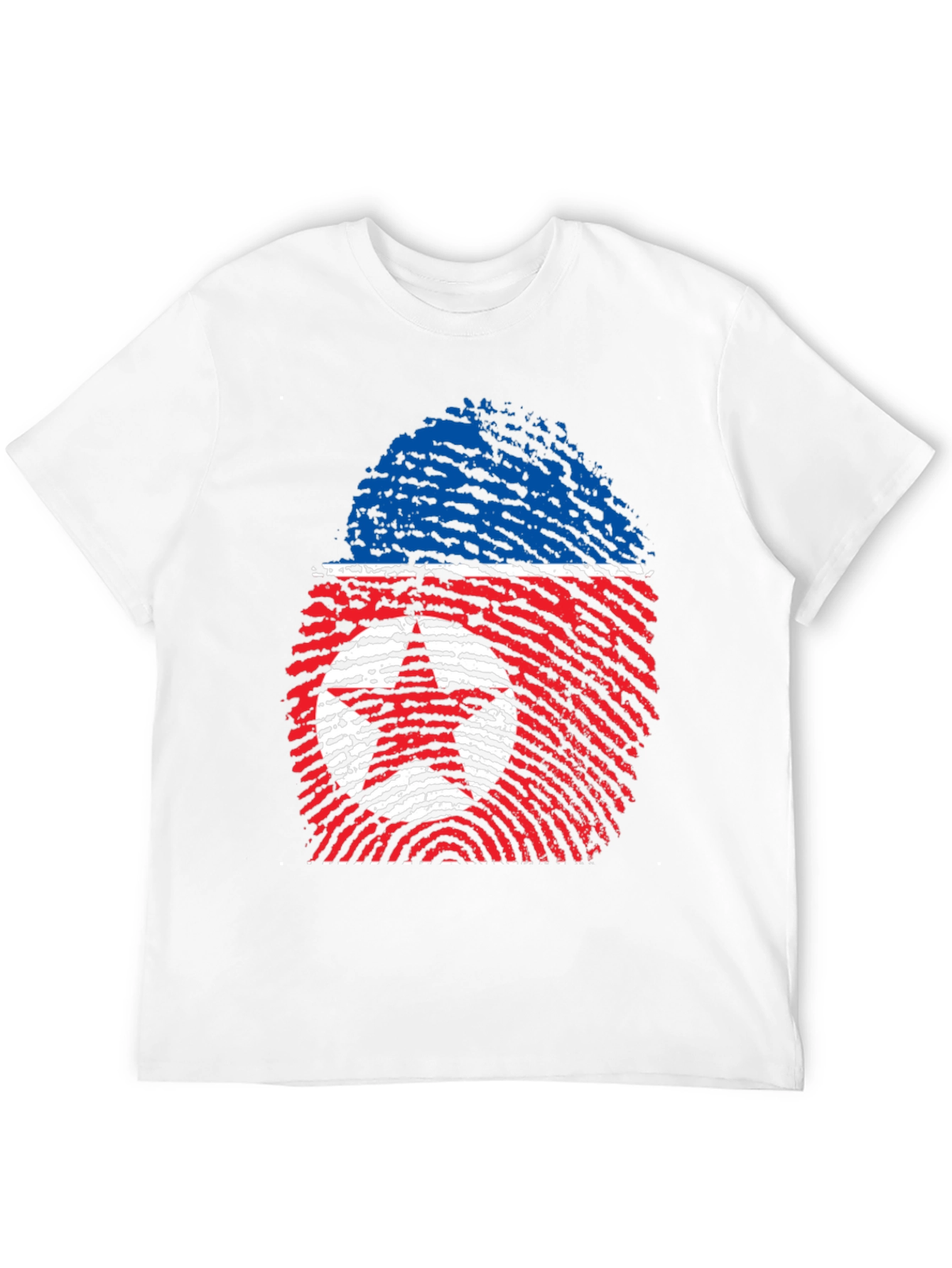 North Korea Fingerprint Flag T-Shirt