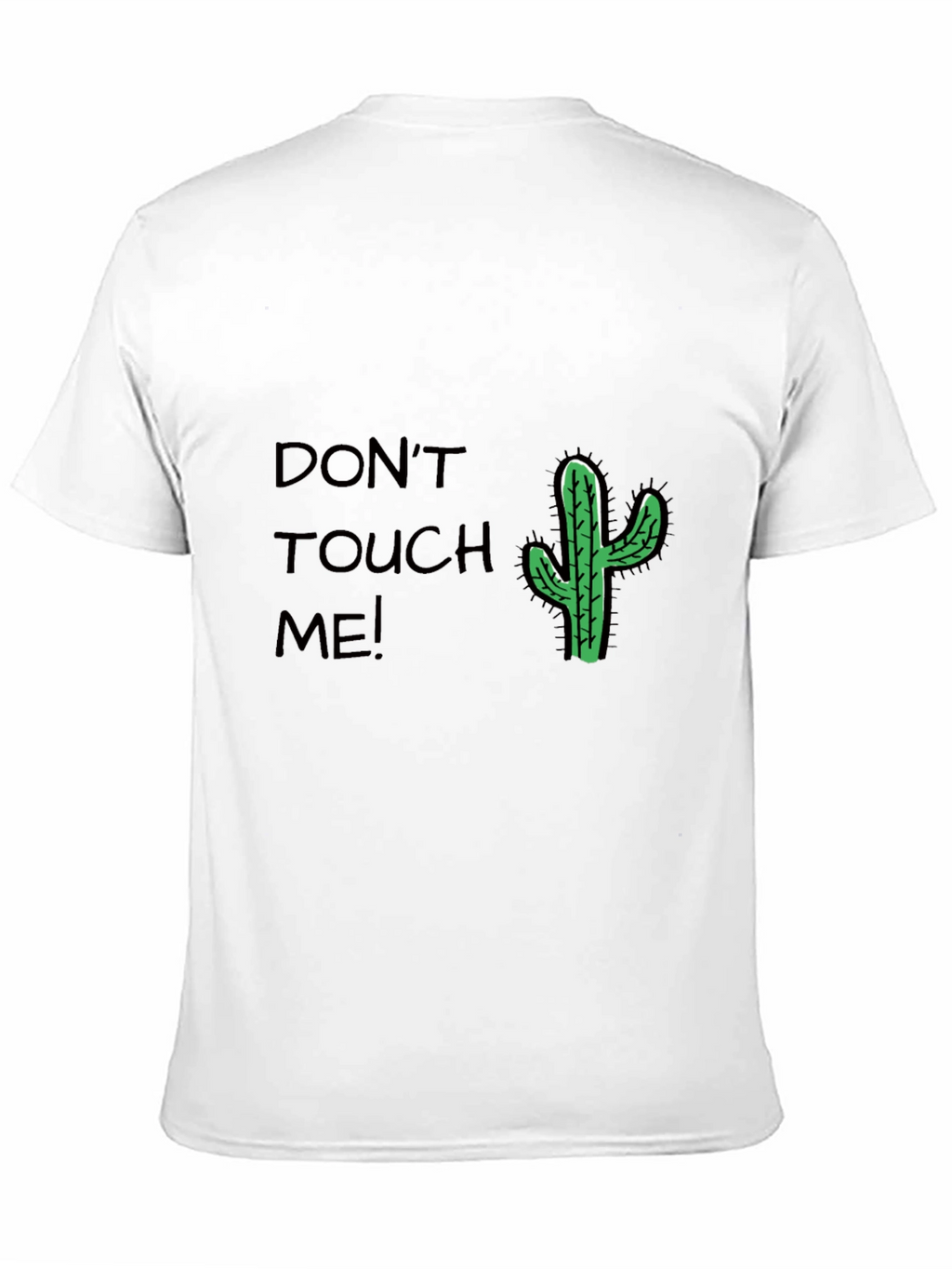 Dont Touch Me Cactus T-Shirt - Black Cotton Tee