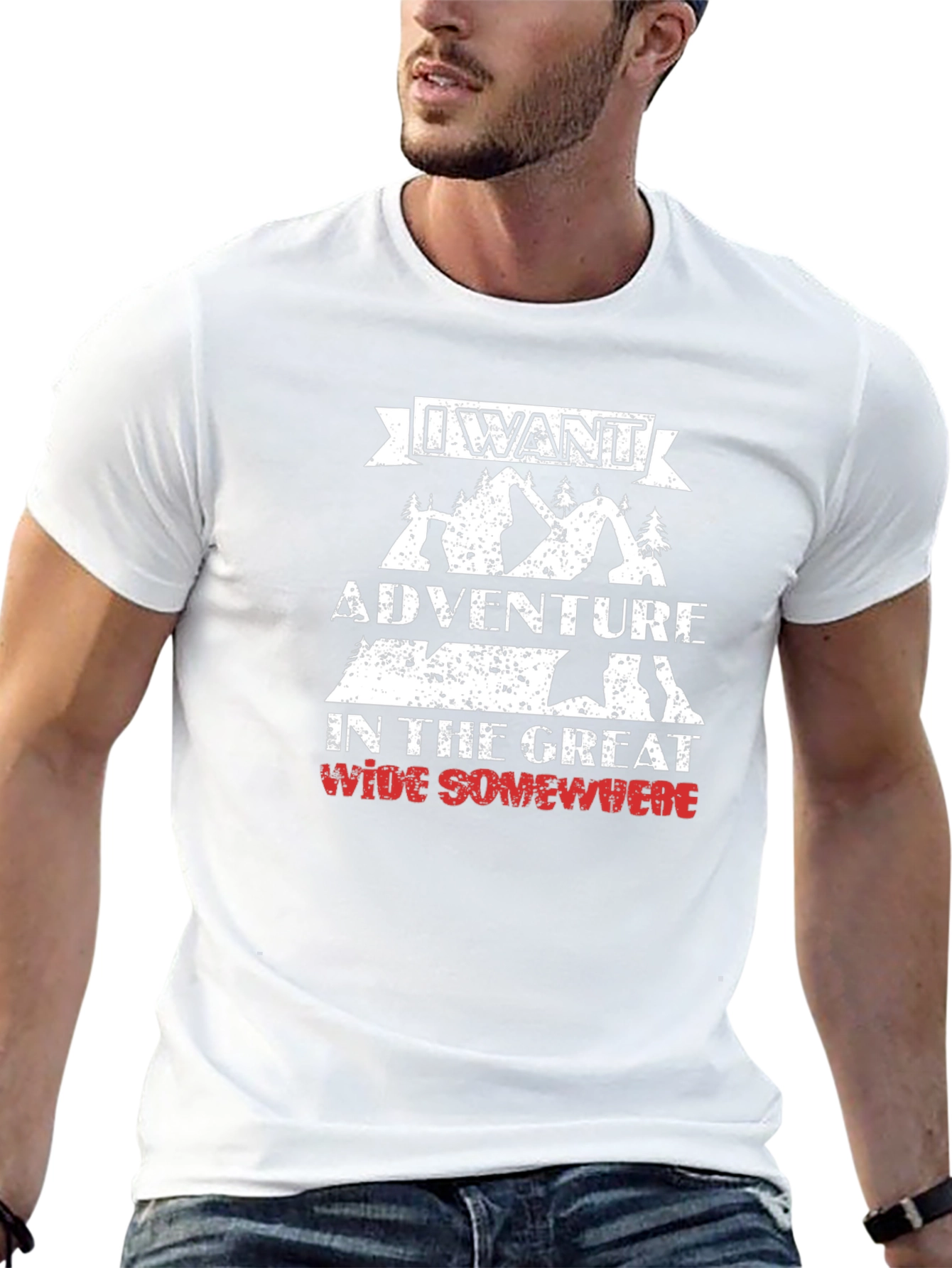 Adventure Awaits Graphic Tee - Black
