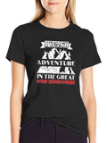 Adventure Awaits Graphic Tee - Black