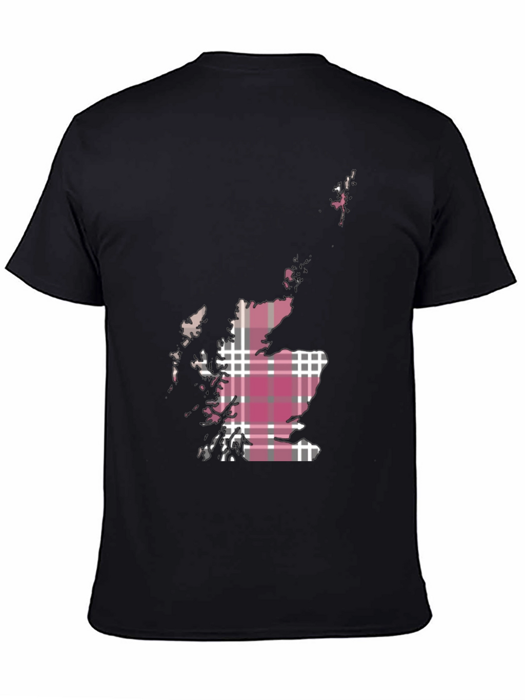 Scotland Map Tartan T-Shirt