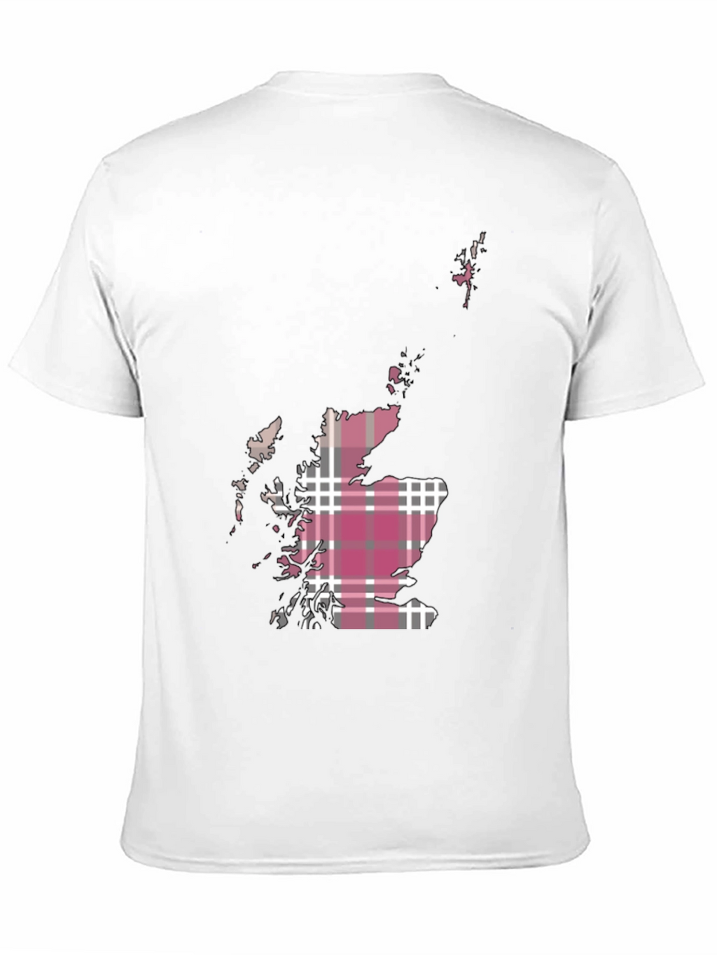 Scotland Map Tartan T-Shirt