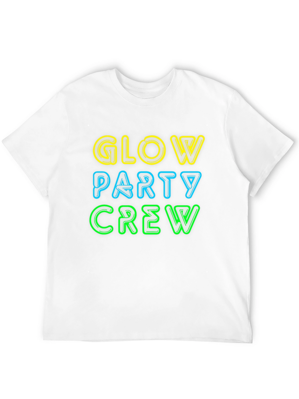Glow Party Crew Neon Graphic Tee