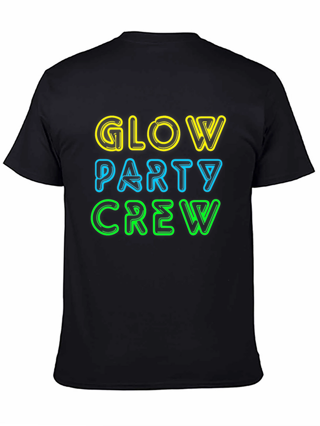 Glow Party Crew Neon Graphic Tee