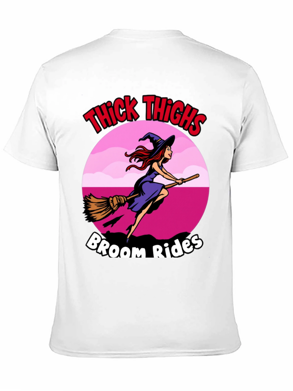 Thick Thighs Broom Rides Graphic Tee