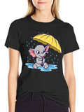 Cute Elephant T-Shirt - Rainy Day Design