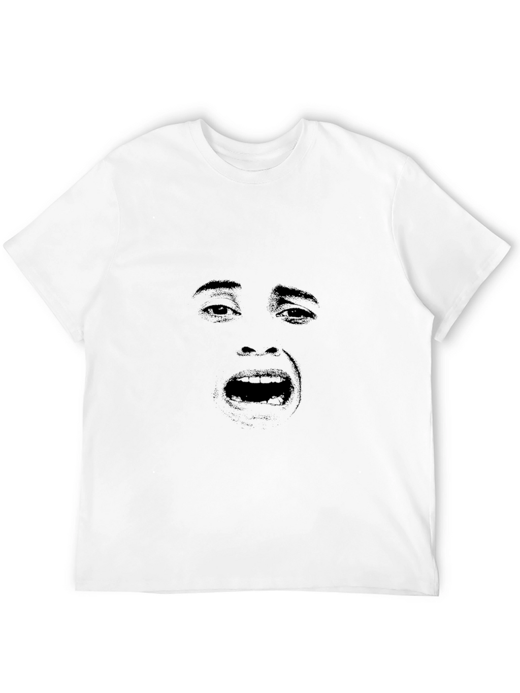 Face Graphic Black T-Shirt - Unisex Soft Cotton Tee