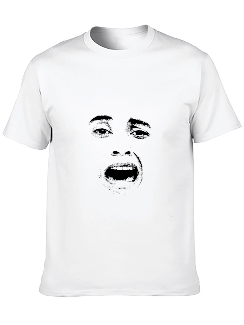 Face Graphic Black T-Shirt - Unisex Soft Cotton Tee