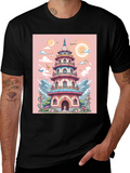 Pagoda Art T-Shirt - Unique Graphic Tee